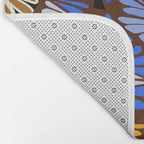 Decorative snakes and flowers Bath Mat Gallery Image 2