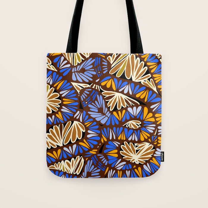 Decorative snakes and flowers Tote Bag Gallery Image 1
