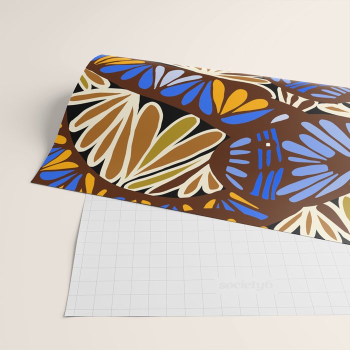 Decorative snakes and flowers Wrapping Paper Gallery Image 2