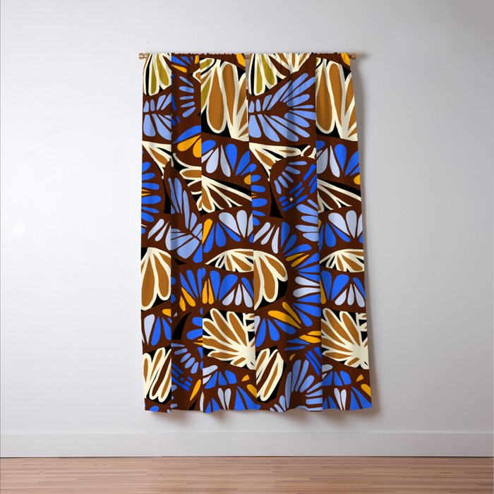 Decorative snakes and flowers Window Curtain Gallery Image 3
