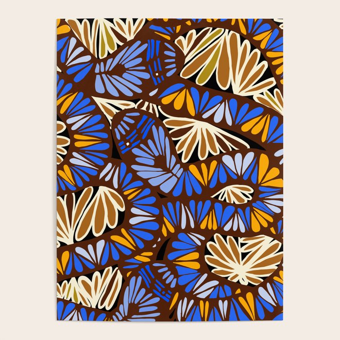 Decorative snakes and flowers Poster Gallery Image 4