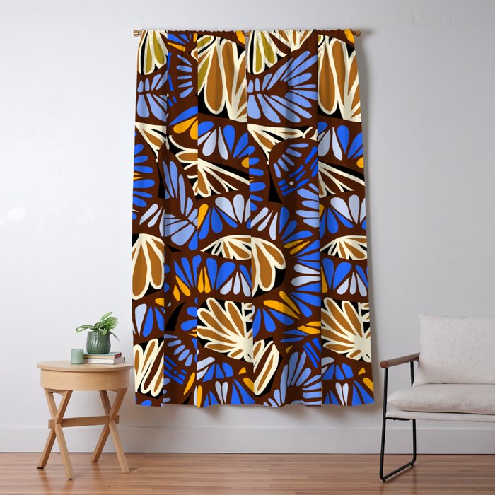 Decorative snakes and flowers Window Curtain Gallery Image 1