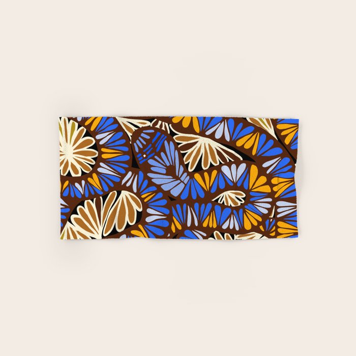 Decorative snakes and flowers Bath Towel Gallery Image 1