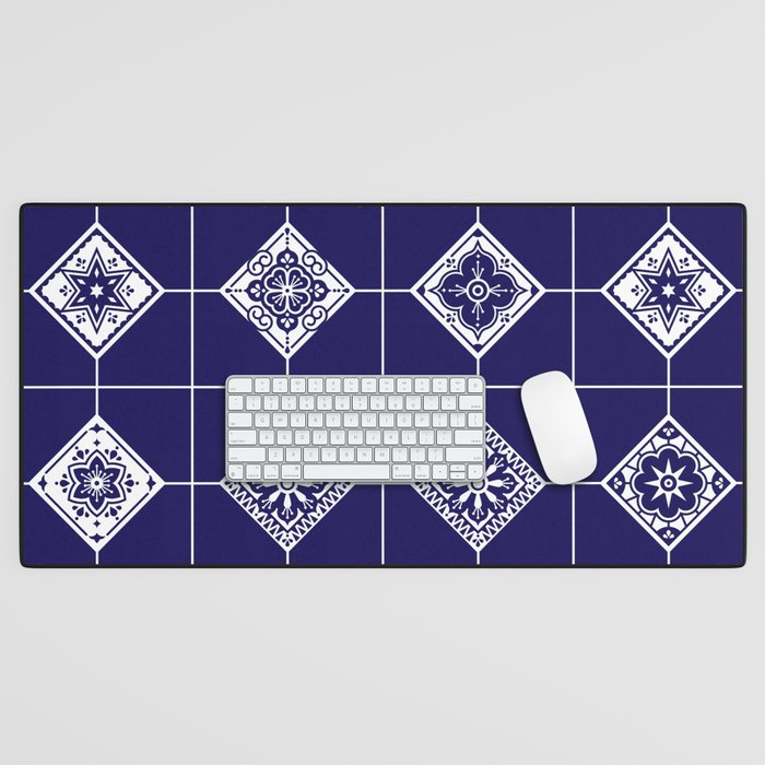 Talavera Mexican Tile - Porcelain Palette Desk Mat Gallery Image 1
