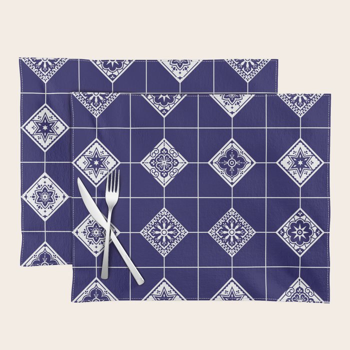 Talavera Mexican Tile - Porcelain Palette Placemat Gallery Image 1