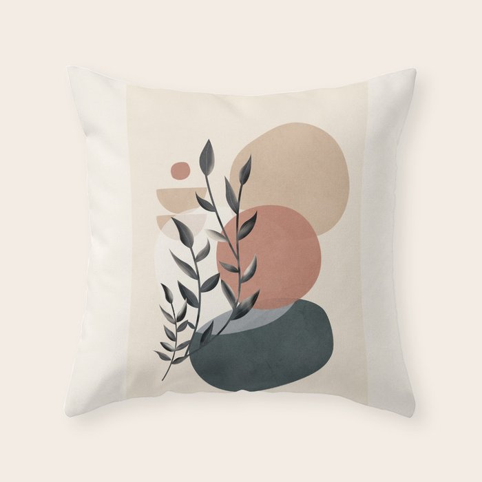 Abstract Nature Moment 5 Throw Pillow Gallery Image 1