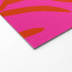 monstera pink orange minimal cut out summer Welcome Mat Gallery Image 2