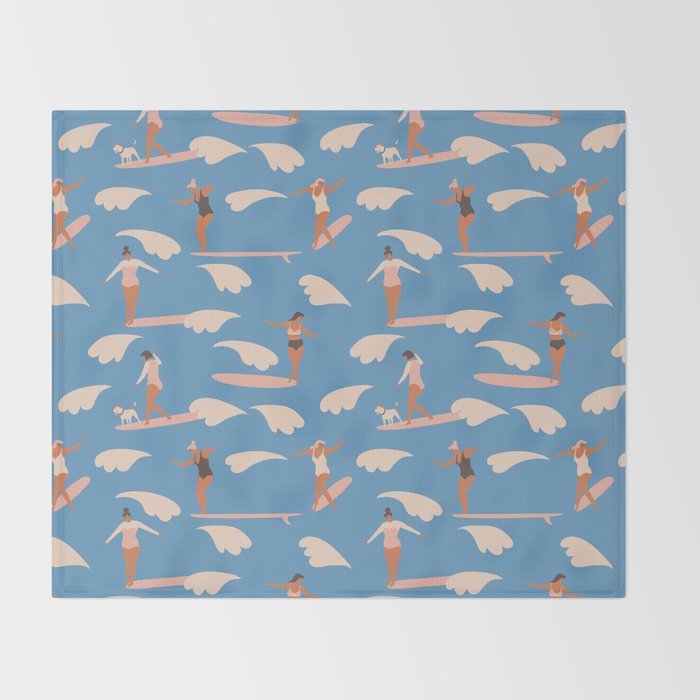 Soul surfers Throw Blanket Gallery Image 2