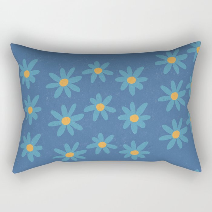 Spring Blue Rectangular Pillow Gallery Image 1