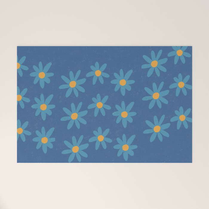 Spring Blue Welcome Mat Gallery Image 1