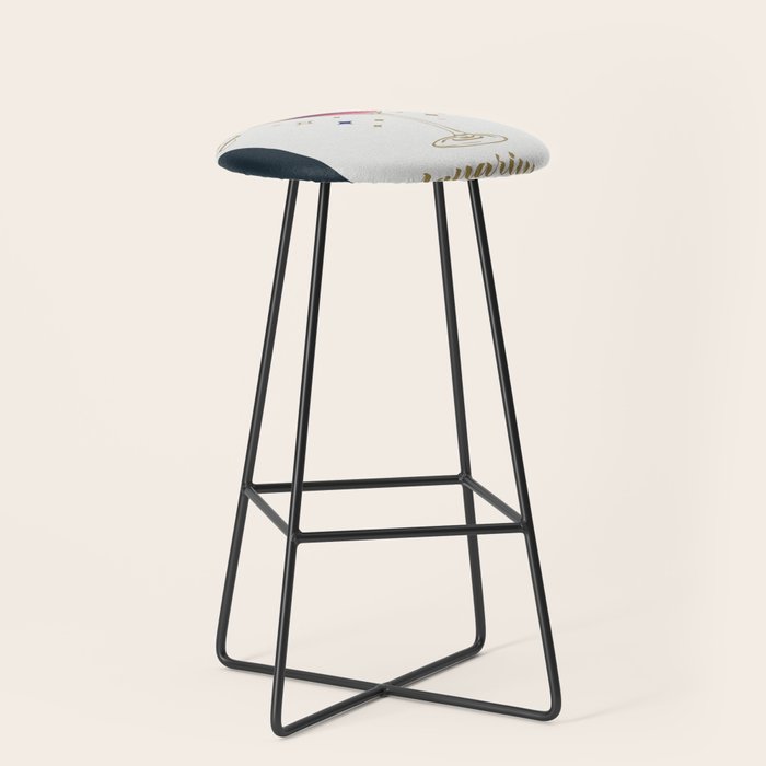 Espresso Martini Cocktail Zodiac Sign Stool Gallery Image 1