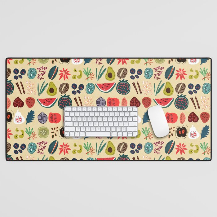 Fruit and Spice Rack Desk Mat Gallery Image 1