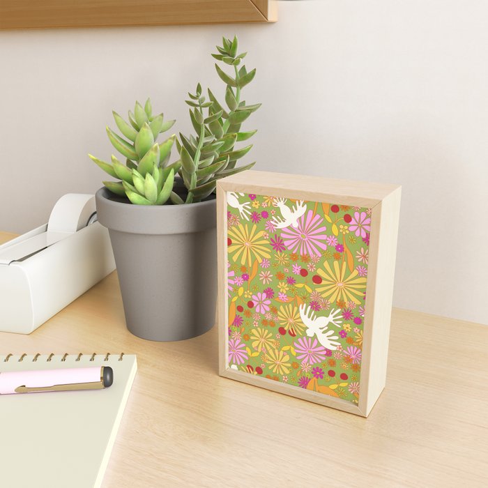 Birds & Flowers Mini Art Print Gallery Image 2
