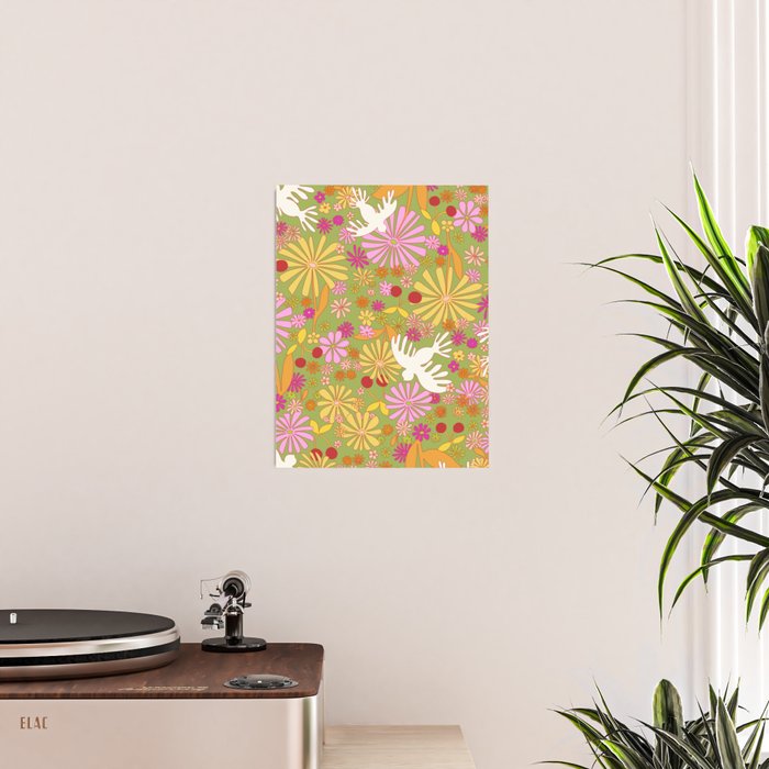 Birds & Flowers Poster Gallery Image 2