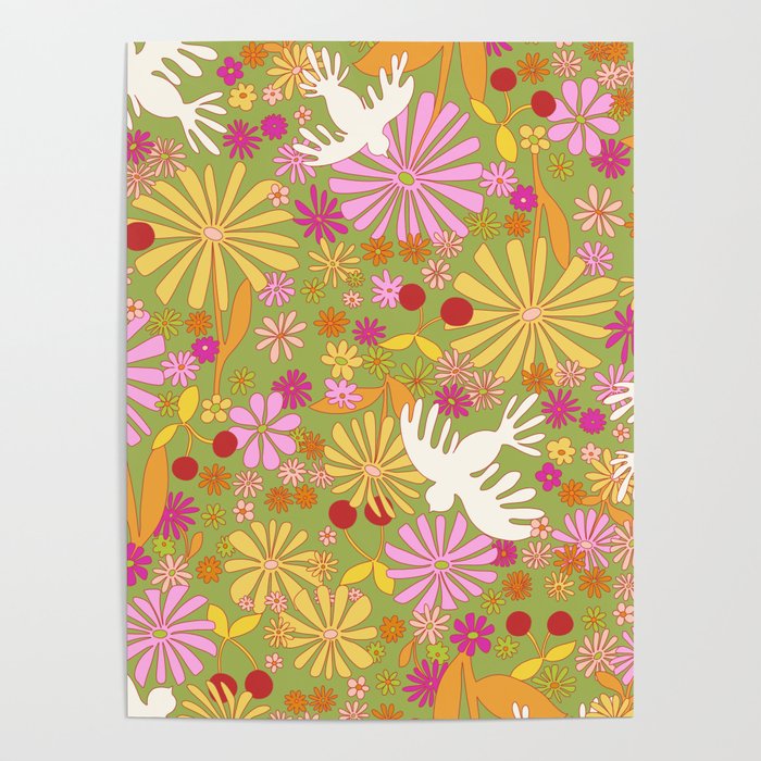 Birds & Flowers Poster Gallery Image 4