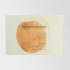Metta Meditation Orange Loving Kindness Rug Gallery Image 2