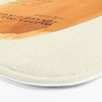 Metta Meditation Orange Loving Kindness Bath Mat Gallery Image 3