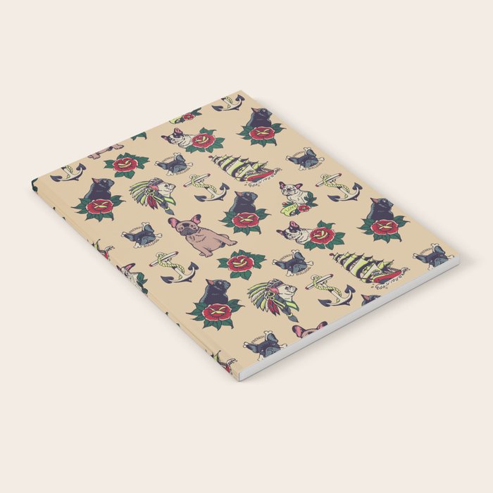 French  Bulldog Tattoo Notebook Gallery Image 2