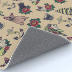 French  Bulldog Tattoo Rug Gallery Image 4