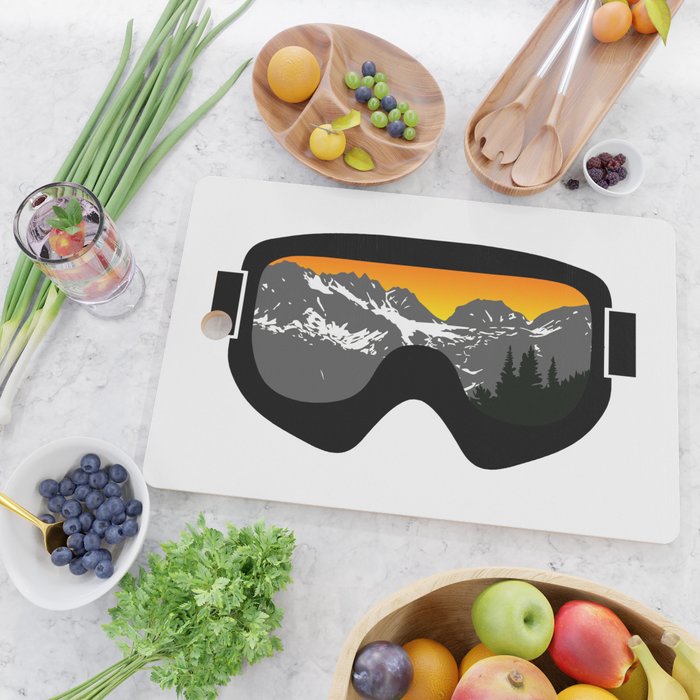Sunset Goggles 2 | Goggle Designs | DopeyArt Cutting Board Gallery Image 2