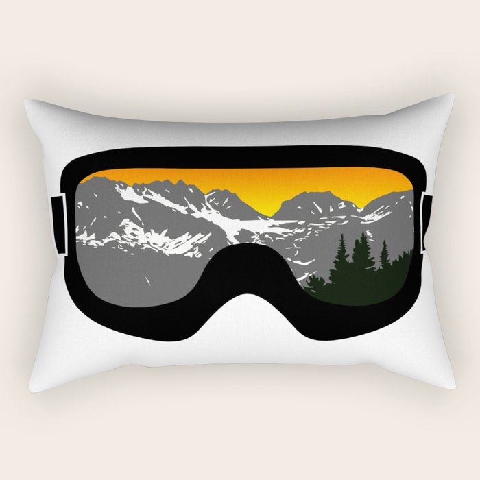 Sunset Goggles 2 | Goggle Designs | DopeyArt Rectangular Pillow Gallery Image 1