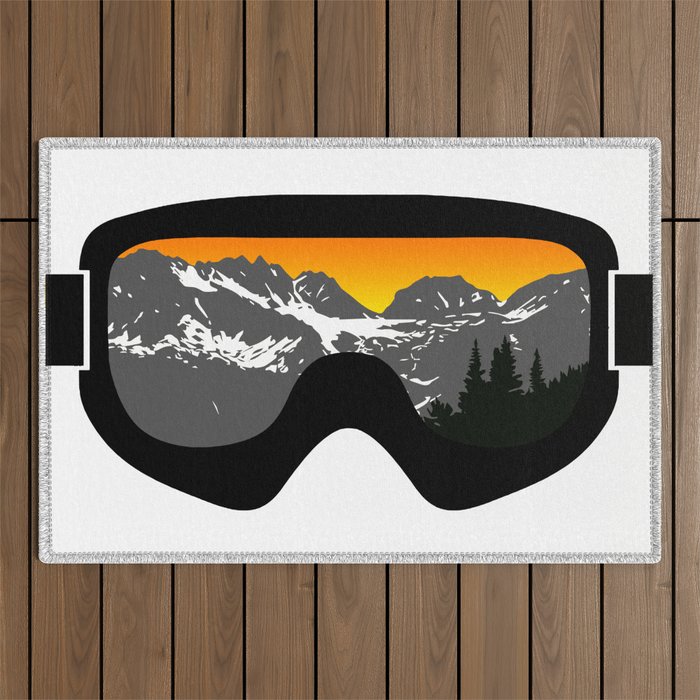 Sunset Goggles 2 | Goggle Designs | DopeyArt Outdoor Rug Gallery Image 1