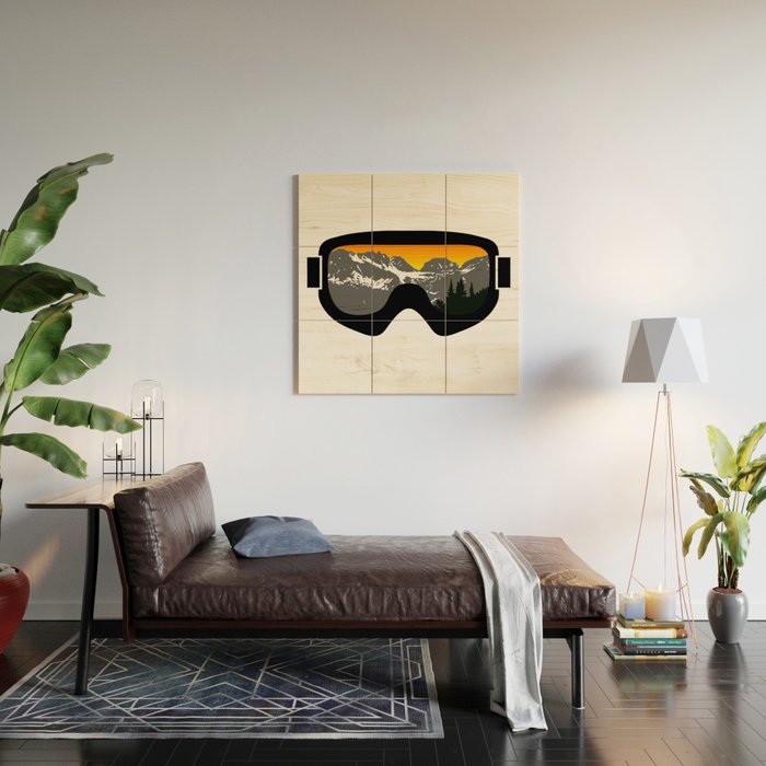 Sunset Goggles 2 | Goggle Designs | DopeyArt Wood Wall Art Gallery Image 2