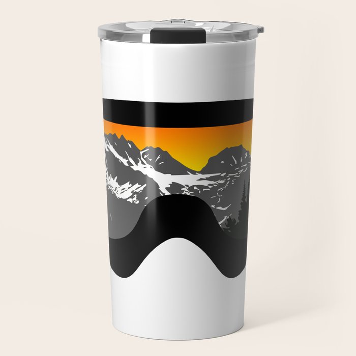 Sunset Goggles 2 | Goggle Designs | DopeyArt Travel Mug Gallery Image 1