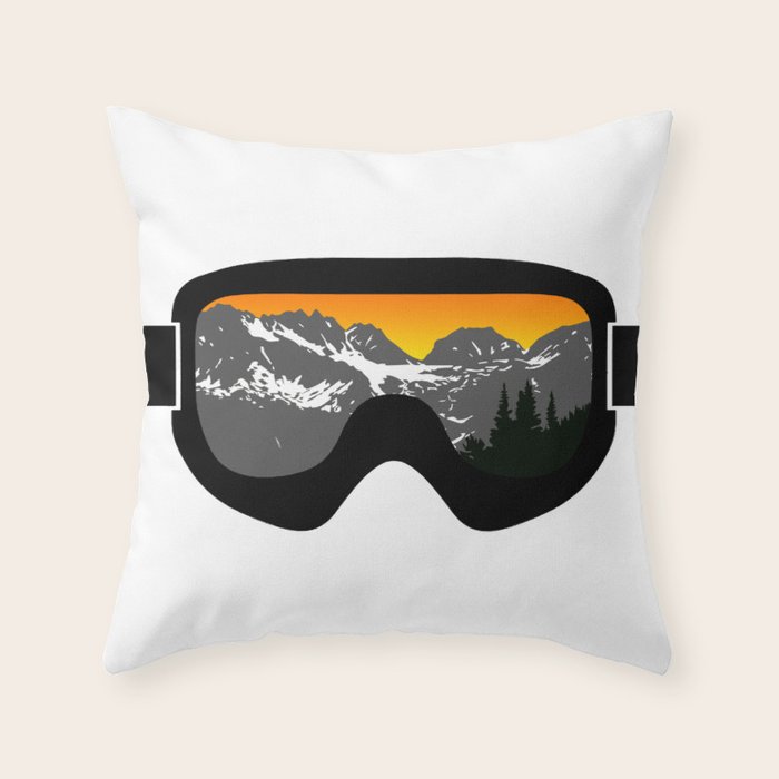 Sunset Goggles 2 | Goggle Designs | DopeyArt Throw Pillow Gallery Image 6