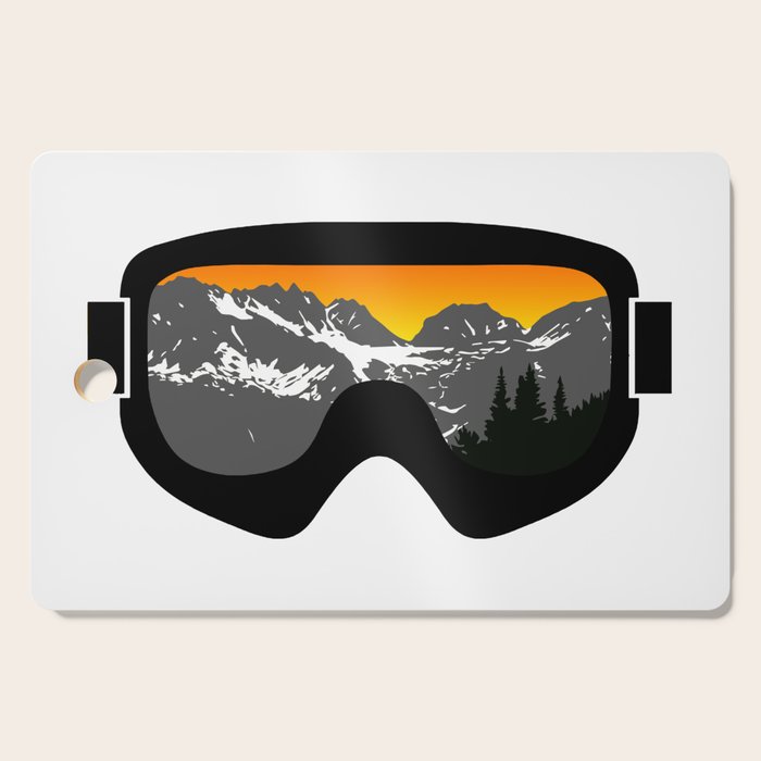 Sunset Goggles 2 | Goggle Designs | DopeyArt Cutting Board Gallery Image 1
