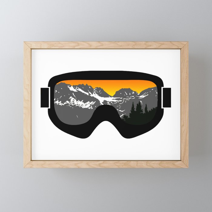 Sunset Goggles 2 | Goggle Designs | DopeyArt Mini Art Print Gallery Image 1