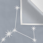 Scorpio Zodiac Star Constellation Line Art Blue Grey Wall Tapestry Gallery Image 3