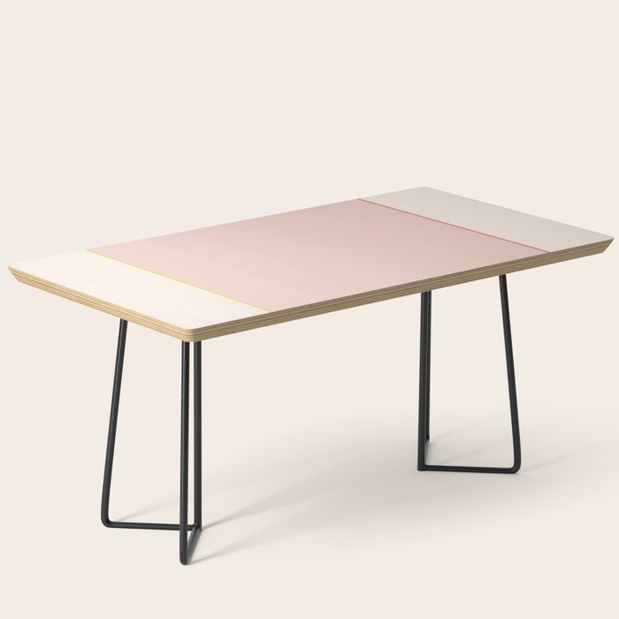 Subtle Spring Color Block - Soft Pink Coffee Table Gallery Image 1
