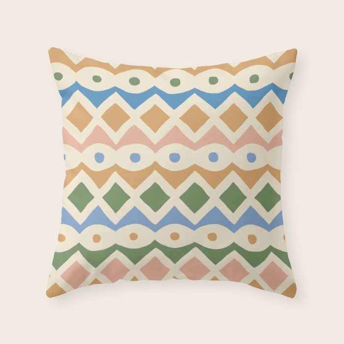 Simple Hand-cut Pattern #3 Throw Pillow Gallery Image 6
