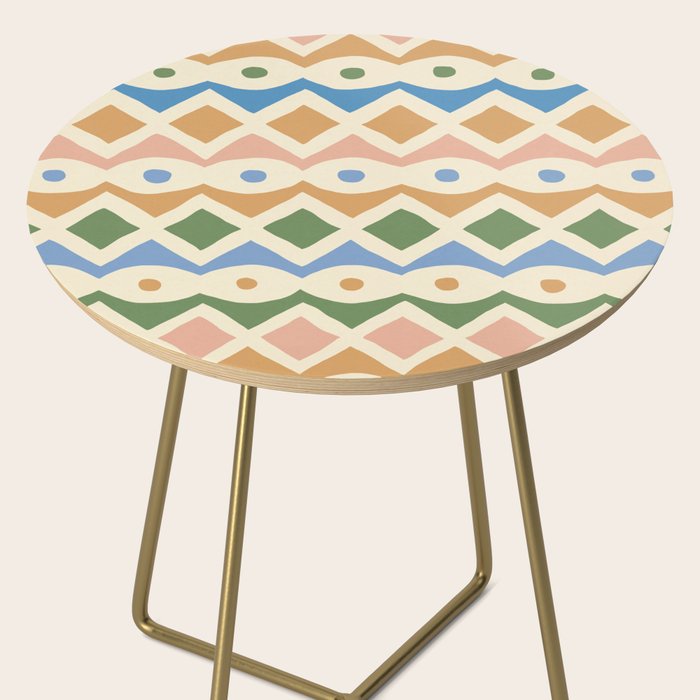 Simple Hand-cut Pattern #3 Side Table Gallery Image 2