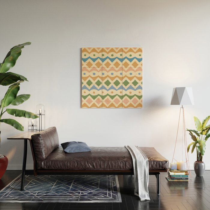 Simple Hand-cut Pattern #3 Wood Wall Art Gallery Image 2