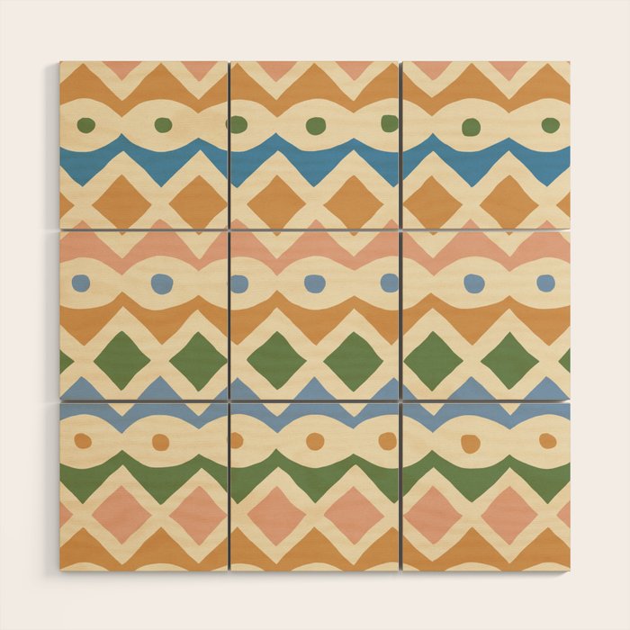 Simple Hand-cut Pattern #3 Wood Wall Art Gallery Image 1
