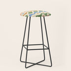 Simple Hand-cut Pattern #3 Stool Gallery Image 1