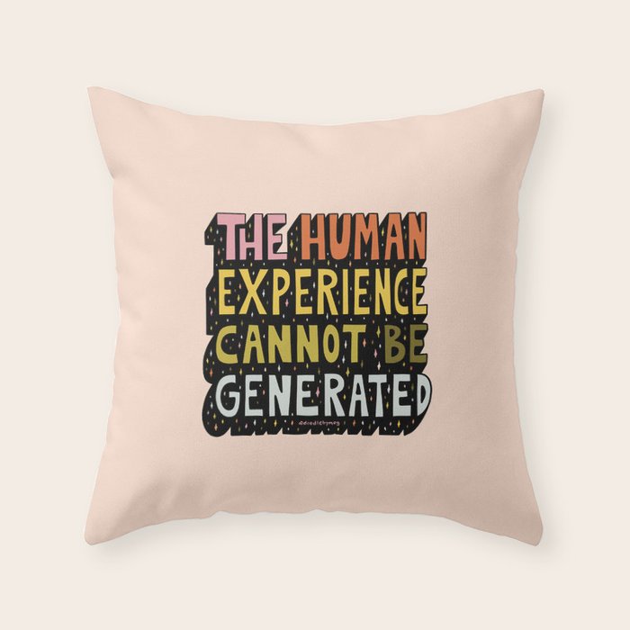 Human Experience Throw Pillow Gallery Image 6