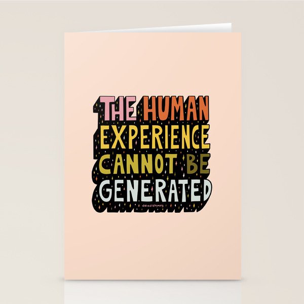 Human Experience Stationery Card Gallery Image 2