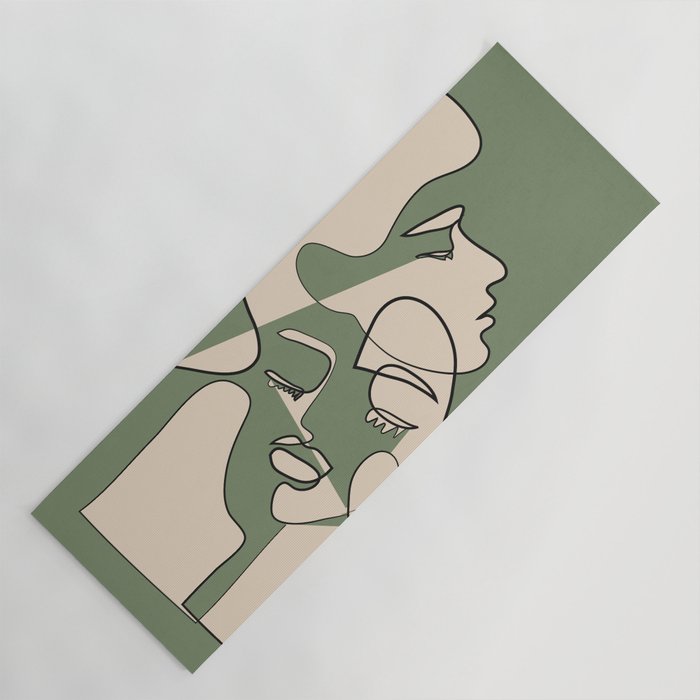 Abstract Faces 7 Yoga Mat Gallery Image 1