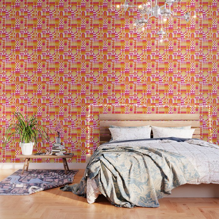 Geometric Tapestry - Summer Sunshine  Wallpaper Gallery Image 3