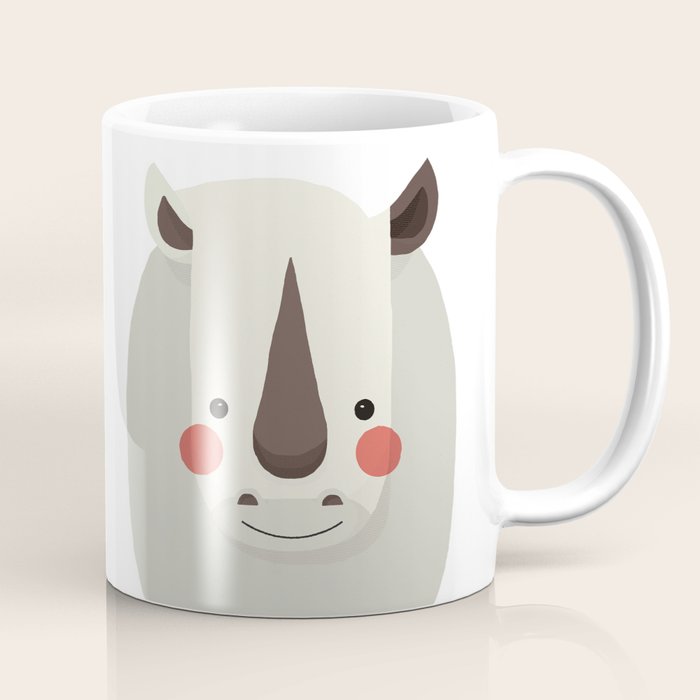 Rhinoceros, Animal Portrait Coffee Mug Gallery Image 1