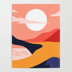 Colorful nature mountain landscape art Poster Gallery Image 4