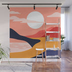 Colorful nature mountain landscape art Wall Mural Gallery Image 1