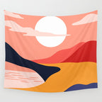 Colorful nature mountain landscape art Wall Tapestry Gallery Image 4