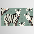 Zebra, Wildlife of Africa Tablecloth Gallery Image 2