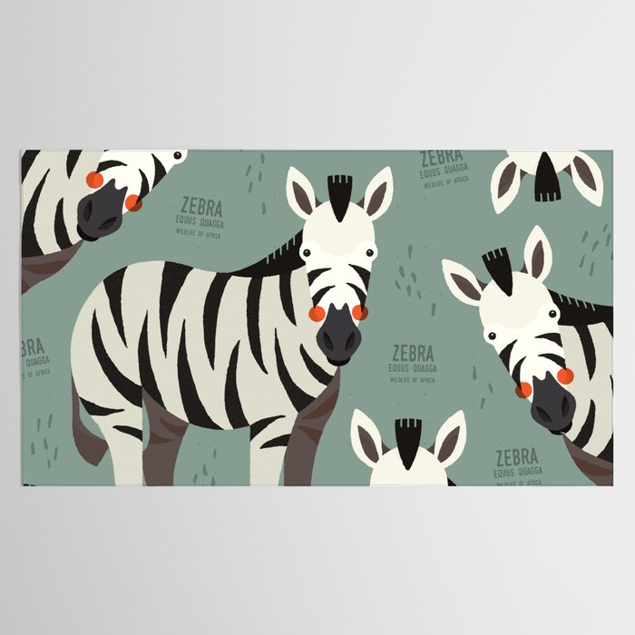 Zebra, Wildlife of Africa Tablecloth Gallery Image 2