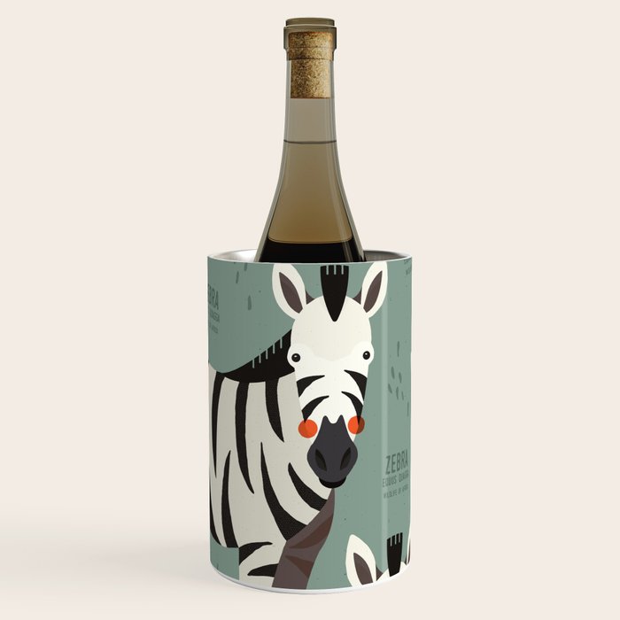 Zebra, Wildlife of Africa Wine Chiller Gallery Image 1