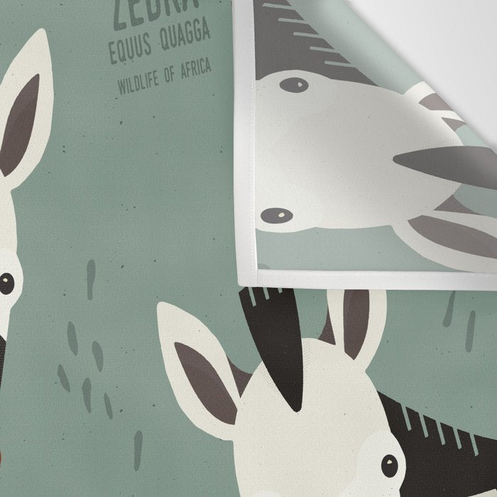 Zebra, Wildlife of Africa Wall Tapestry Gallery Image 3